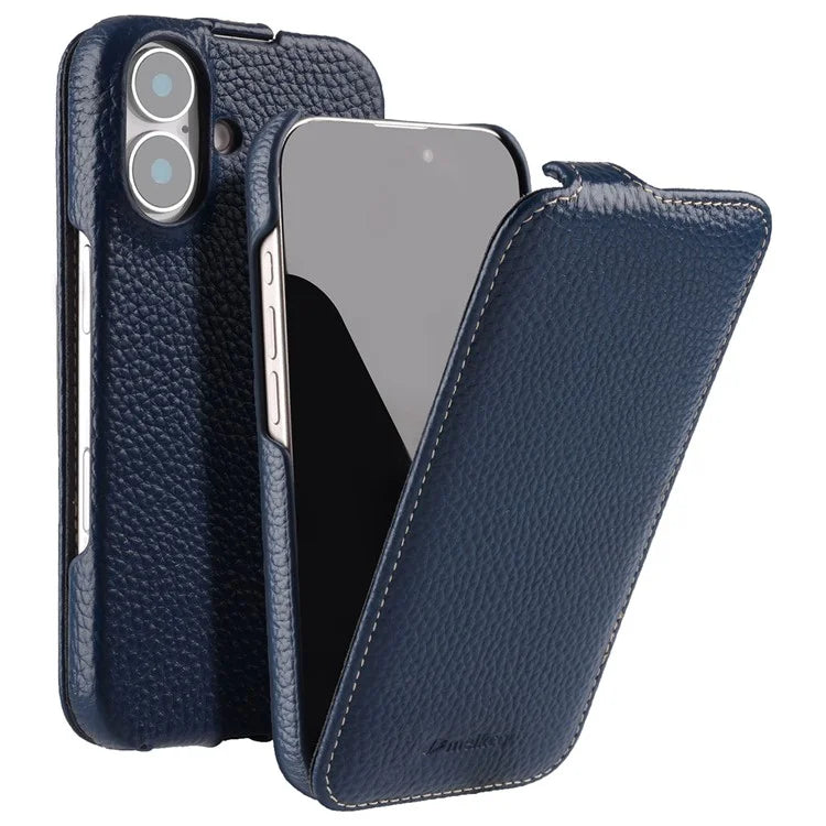 Melkco Bovine Leather Flip Case for iPhone 16 Series