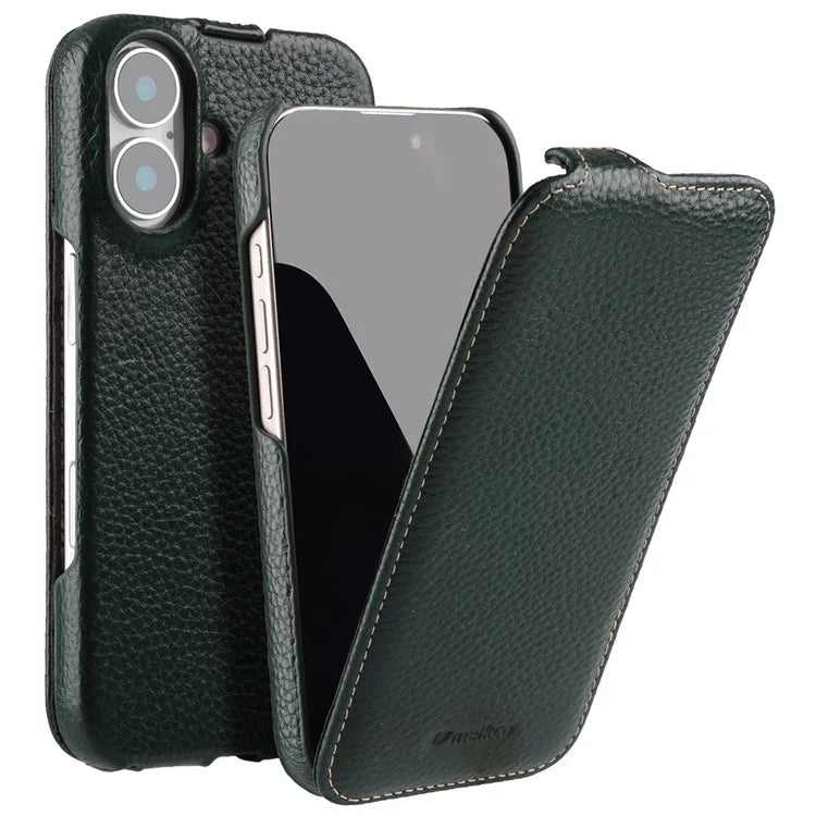 Melkco Bovine Leather Flip Case for iPhone 16 Series