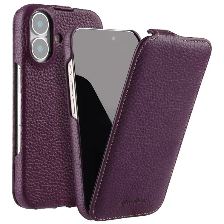 Melkco Bovine Leather Flip Case for iPhone 16 Series