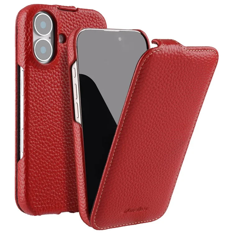 Melkco Bovine Leather Flip Case for iPhone 16 Series