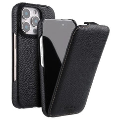 Melkco Bovine Leather Flip Case for iPhone 16 Series