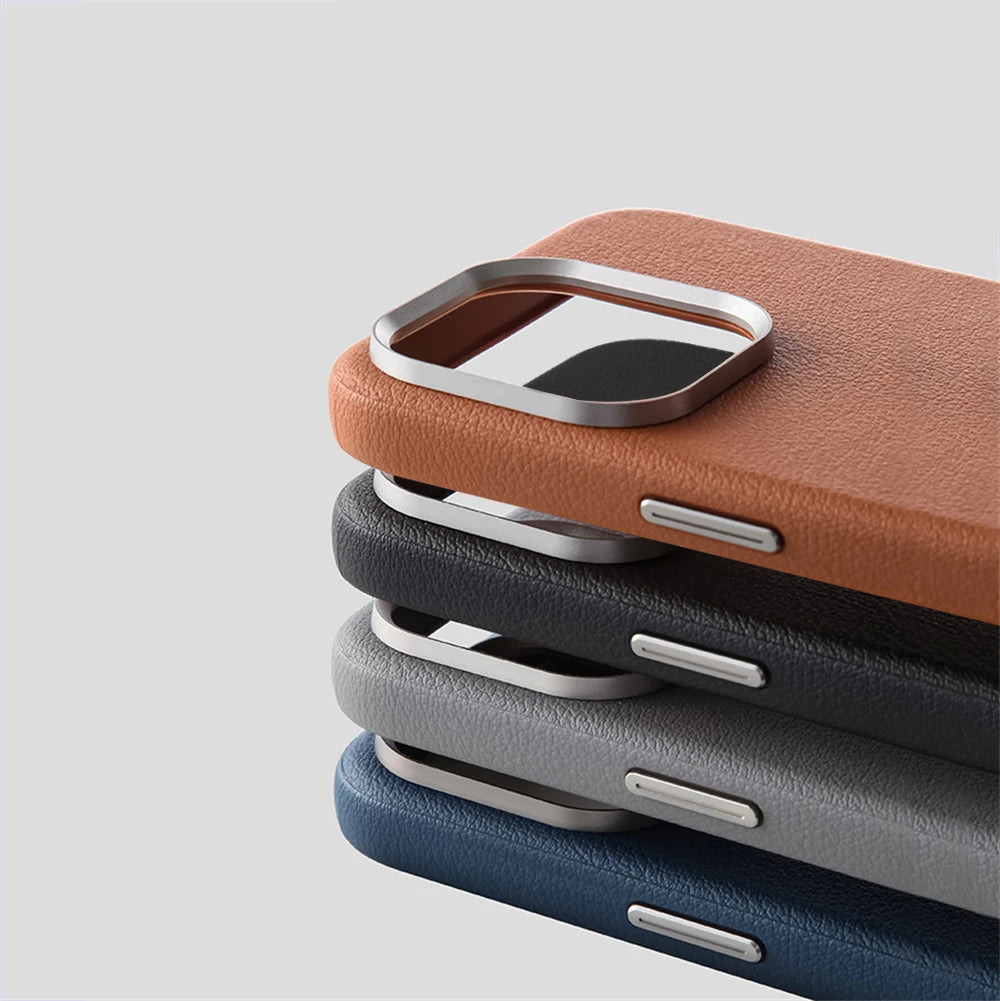 Shockproof Magnetic Luxury Business Leather Case for iPhone