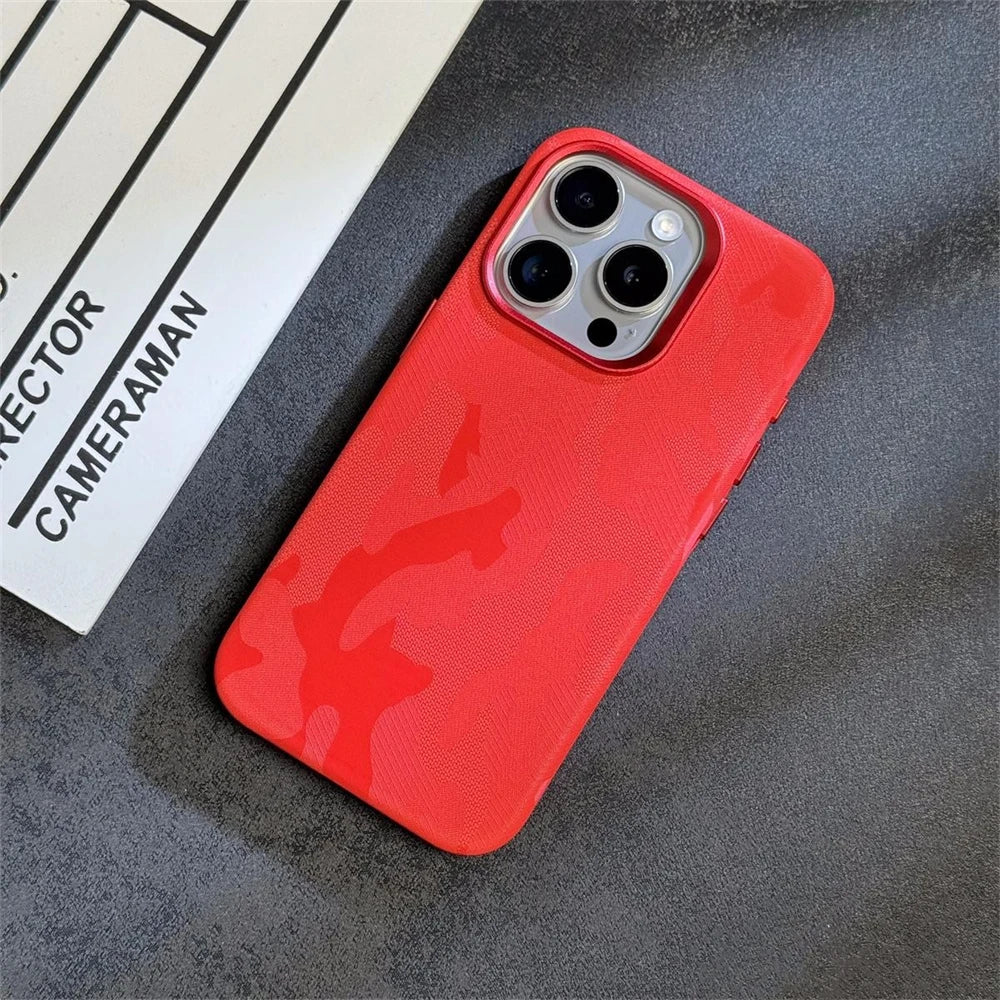 Camouflage Armor Magnetic iPhone Case