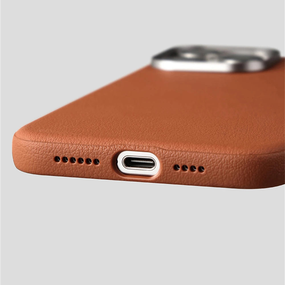 Shockproof Magnetic Luxury Business Leather Case for iPhone