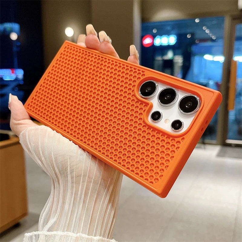 Honeycomb Heat Dissipation Case For Samsung Galaxy S25 Series