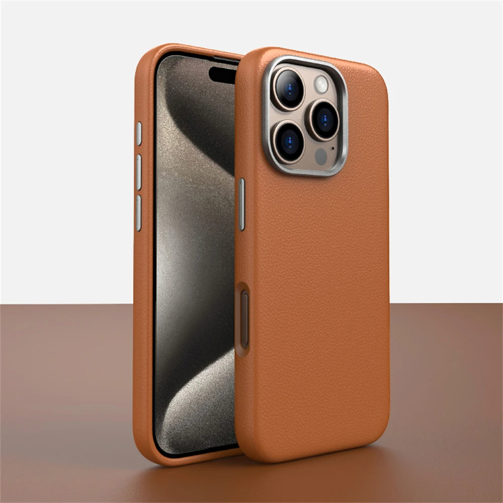 Shockproof Magnetic Luxury Business Leather Case for iPhone