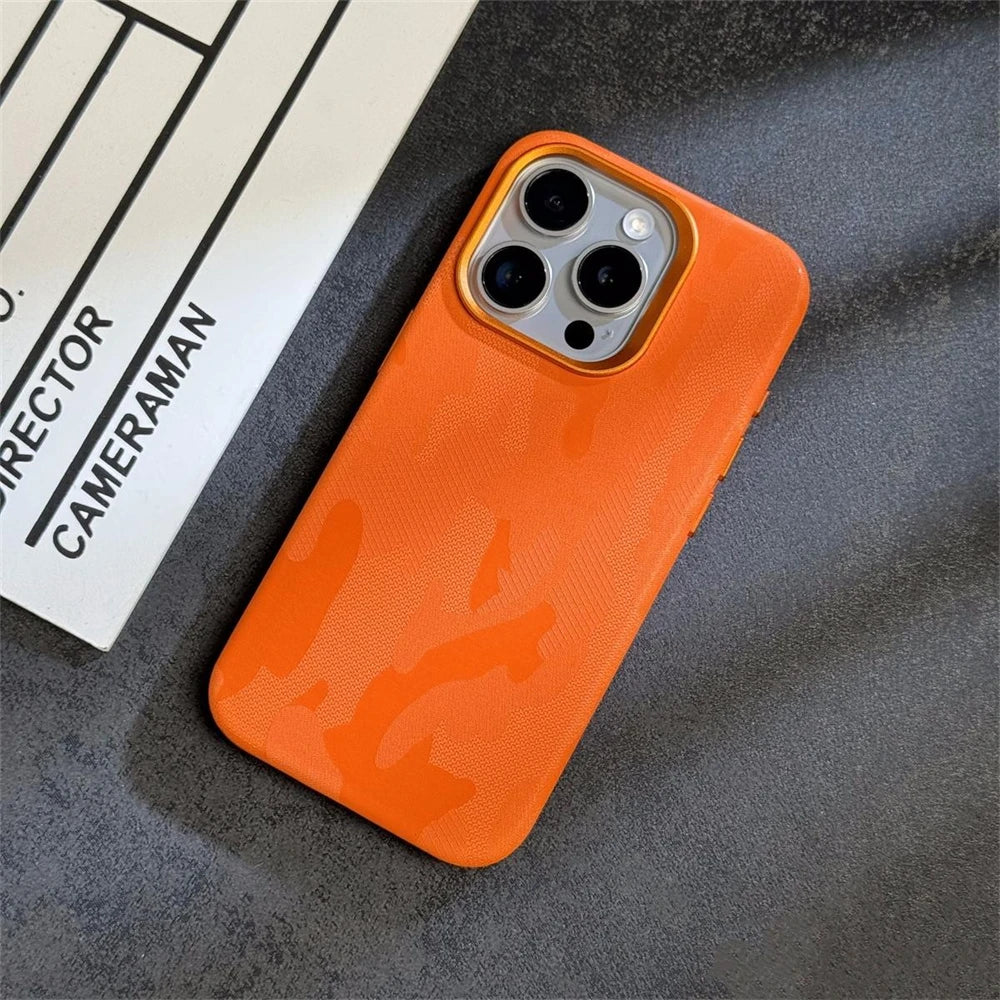 Camouflage Armor Magnetic iPhone Case