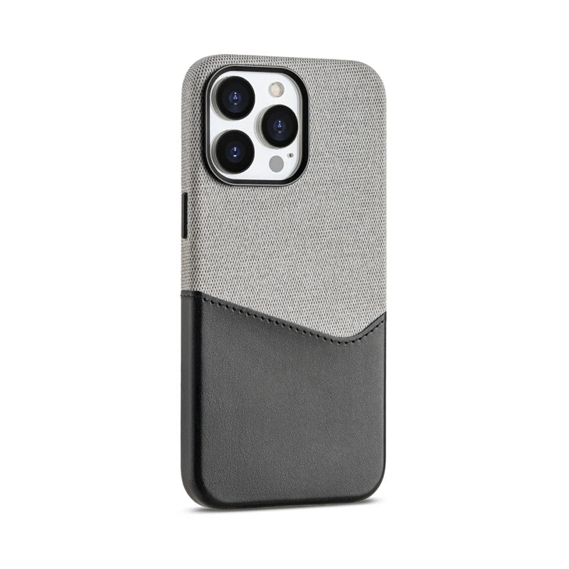 Magnetic Card Holder Leather iPhone Case