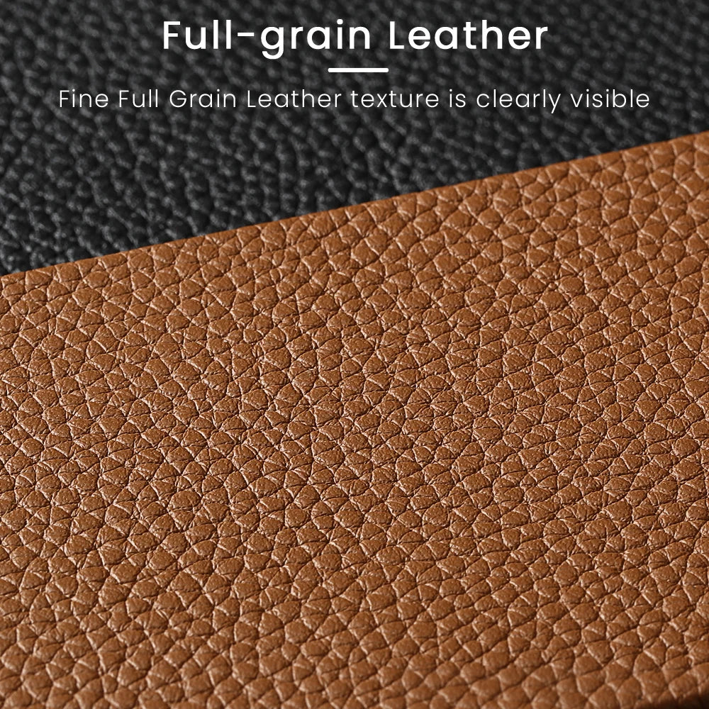 Luxury Natural Cowhide Lychee Leather Samsung Case