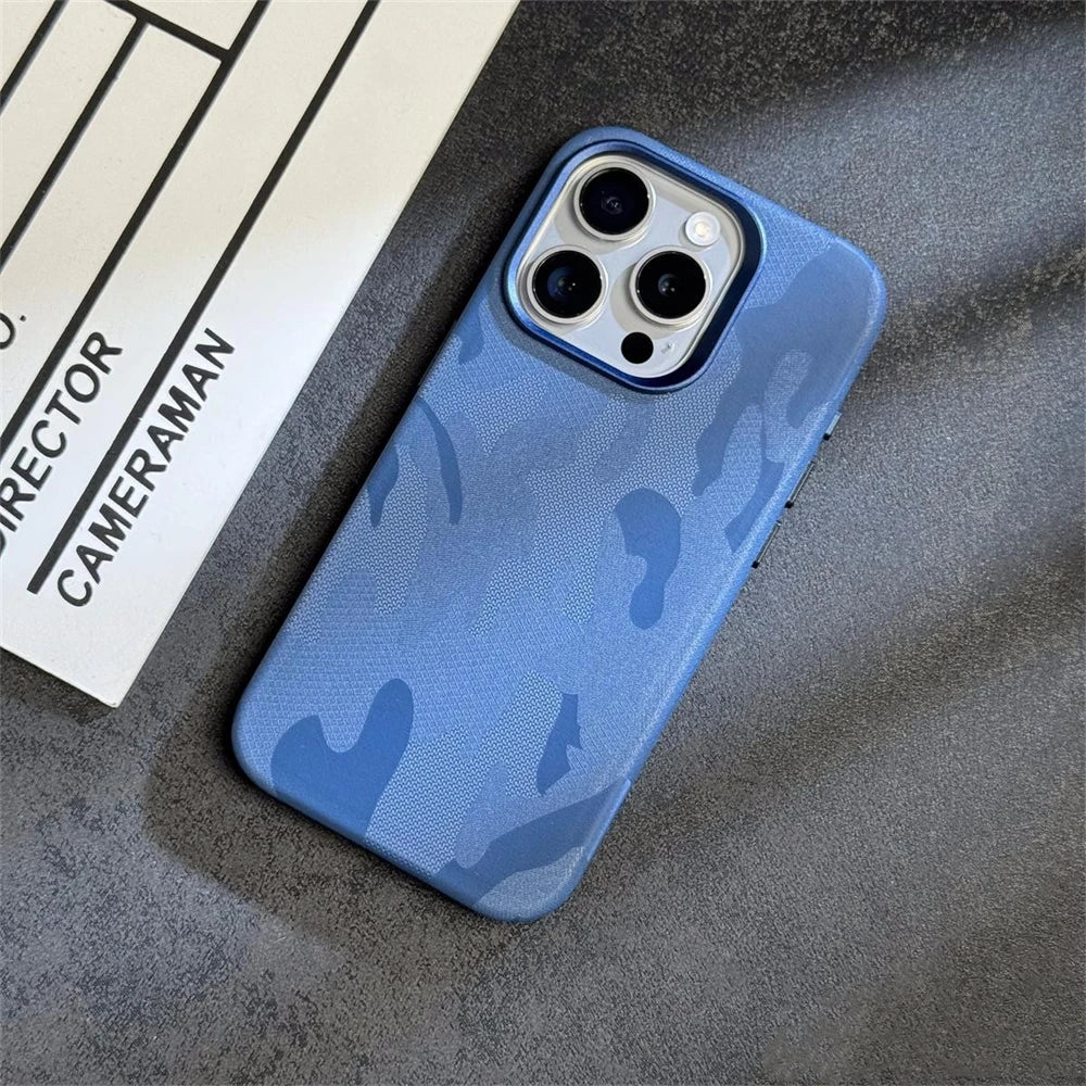 Camouflage Armor Magnetic iPhone Case