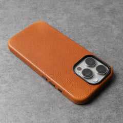 Premium Magnetic Tanned Cowhide Leather iPhone Case