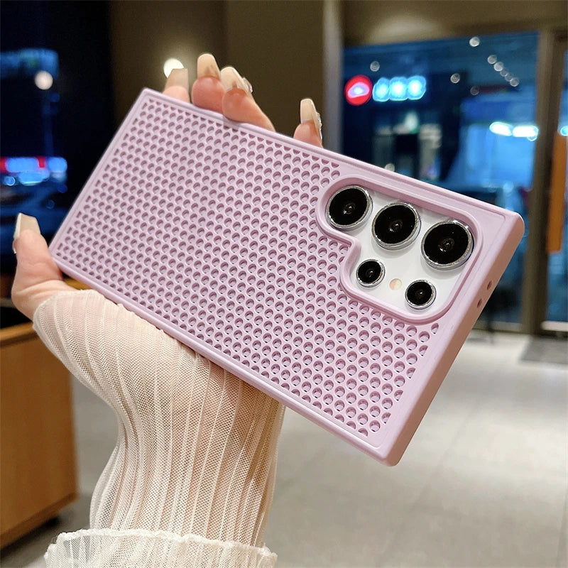 Honeycomb Heat Dissipation Case For Samsung Galaxy S25 Series