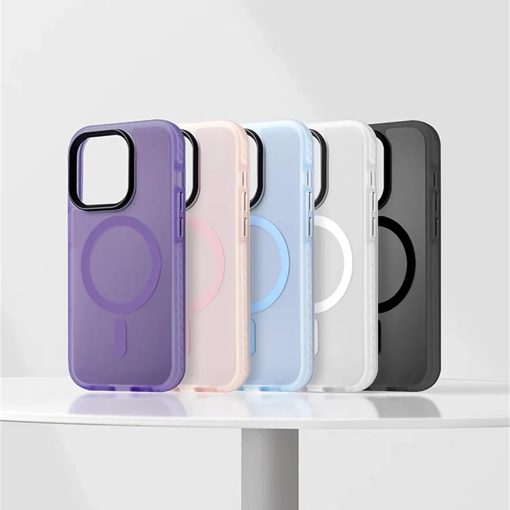 Matte Translucent Shockproof iPhone Cases