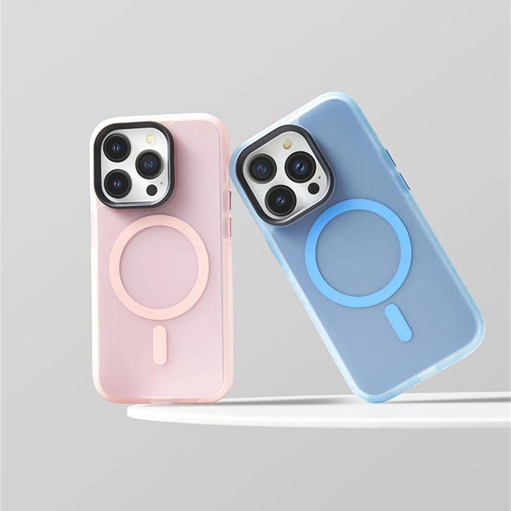 Matte Translucent Shockproof iPhone Cases