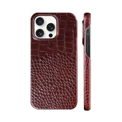 Luxury Crocodile Pattern Genuine Leather iPhone Case