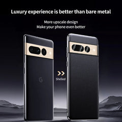 Luxury Plating Genuine Leather Google Pixel Case