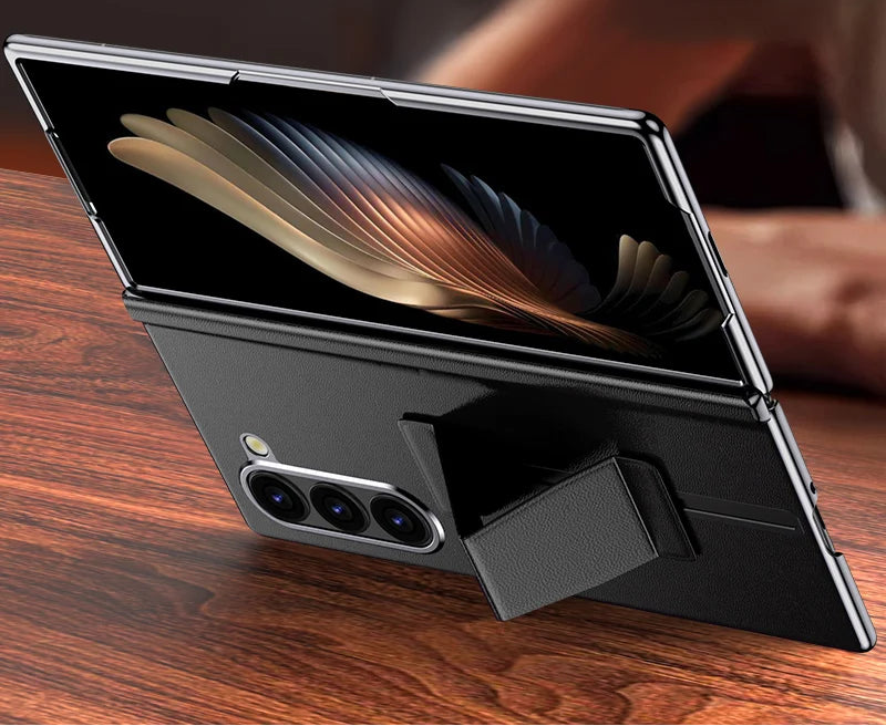 Magnetic Nappa Leather Stand Case for Samsung Galaxy Z Fold