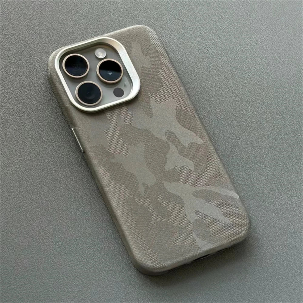 Camouflage Armor Magnetic iPhone Case