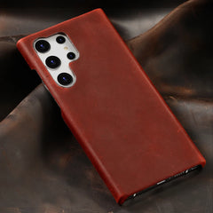 Retro Crazy Horse Leather Samsung Case