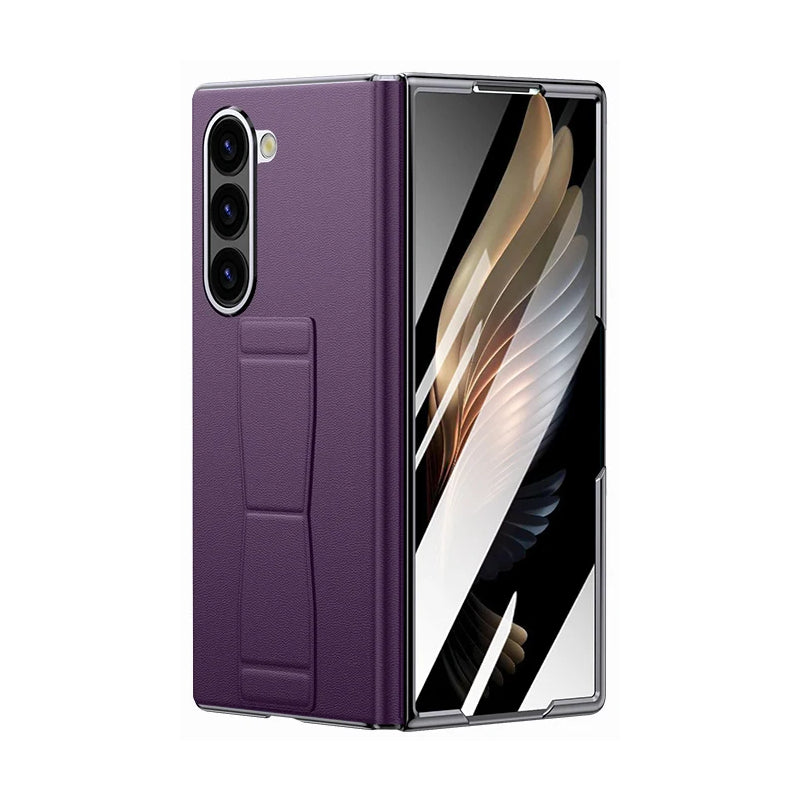 Magnetic Nappa Leather Stand Case for Samsung Galaxy Z Fold