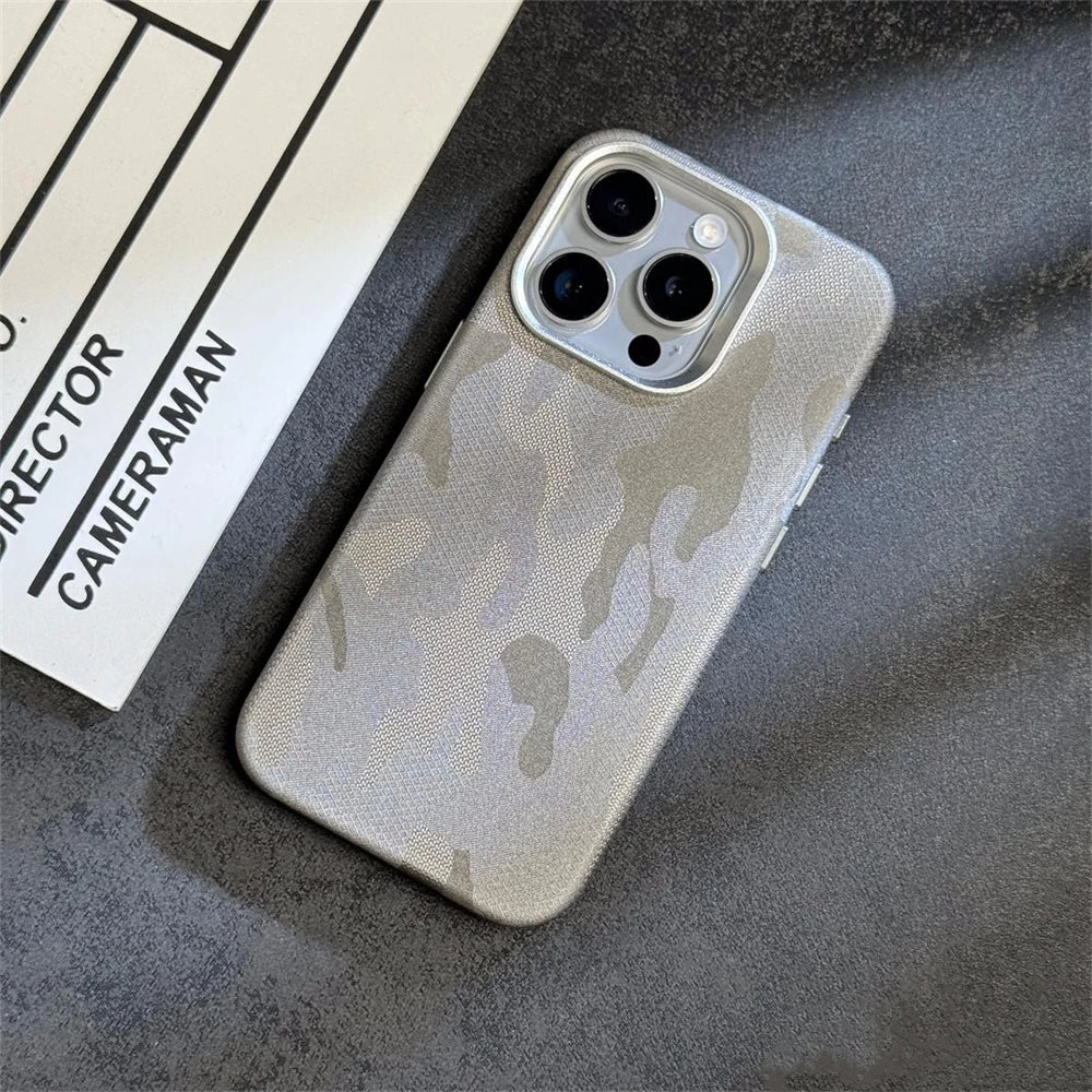 Camouflage Armor Magnetic iPhone Case