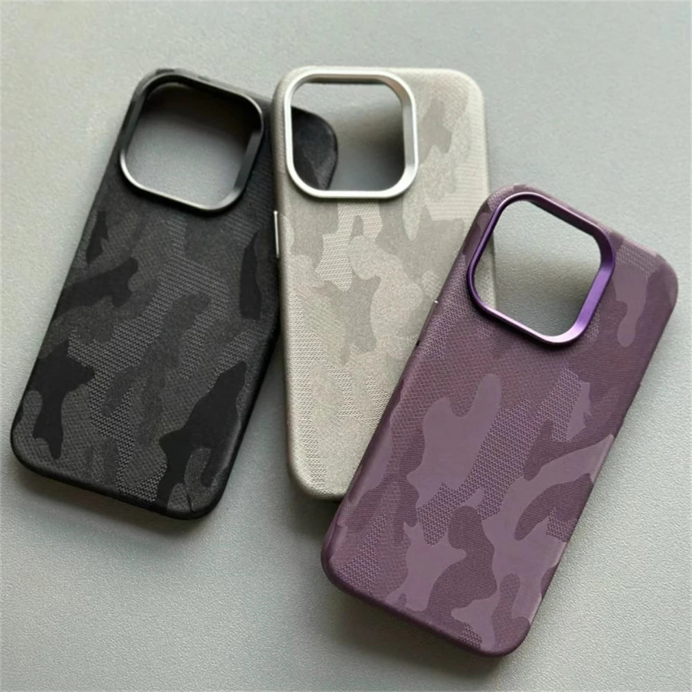 Camouflage Armor Magnetic iPhone Case