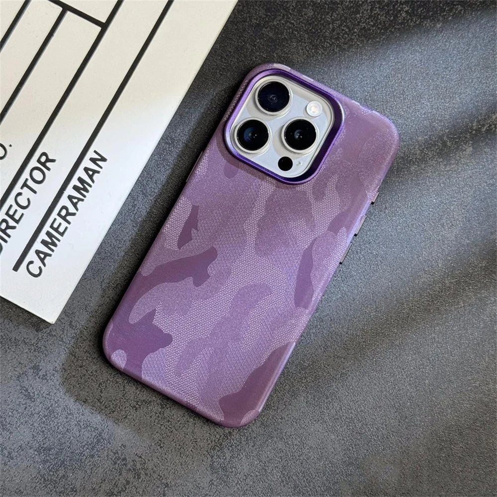 Camouflage Armor Magnetic iPhone Case