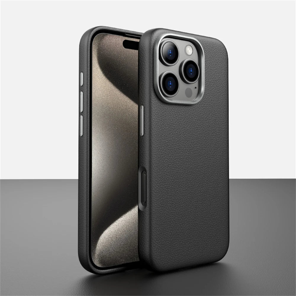 Shockproof Magnetic Luxury Business Leather Case for iPhone