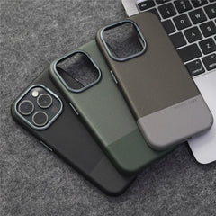 Shockproof Magnetic Wireless Charging Leather Case For iPhone