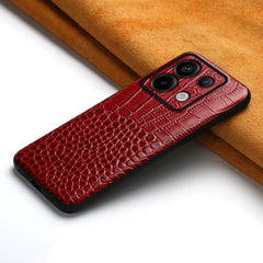 Luxury Crocodile Pattern Genuine Leather Phone Case for Xiaomi