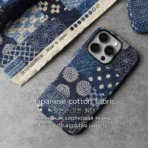 Japanese Sevenberry Cotton Fabric iPhone Case - Image 2