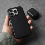 Magnetic Genuine Tanned Cowhide Leather iPhone Case - Image 2