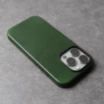Magnetic Genuine Tanned Cowhide Leather iPhone Case - Image 3