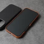 Magnetic Genuine Tanned Cowhide Leather iPhone Case - Image 7