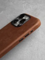 Crazy Horse Genuine Pull-Up Cowhide Leather iPhone Case - Image 6