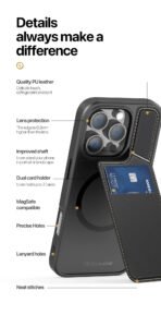 Leather Card Slots iPhone Case | RFID Blocking & Kickstand by The Case Factory