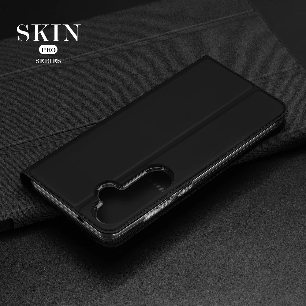 DUX DUCIS Skin Pro Series For Samsung Galaxy S25+ Case Leather Cover Card Holder - Pink 14