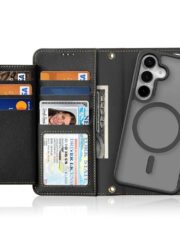 LAWA Detachable Magnetic Leather Wallet Case For Galaxy S25 Series Flip Cover by The Case Factory