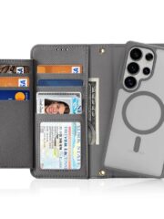LAWA Detachable Magnetic Leather Wallet Case For Galaxy S25 Series Flip Cover by The Case Factory