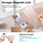 CASENEO Magnetic Detachable 2-in-1 Wallet iPhone Case Leather Cover - RFID Blocking, Built-in Camera Lens Protection - Image 10