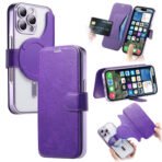 CASENEO Magnetic Detachable 2-in-1 Wallet iPhone Case Leather Cover - RFID Blocking, Built-in Camera Lens Protection - Image 18