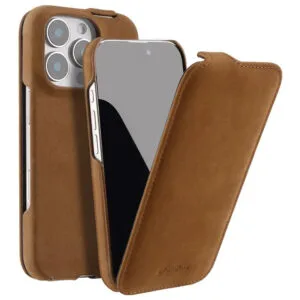 Melkco Bovine Leather Flip Case For iPhone Vertical Cover Brown by The Case Factory