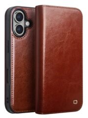 Premium Cowhide Leather Wallet Flip iPhone Case by The Case Factory
