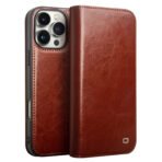 Premium Cowhide Leather Wallet Flip iPhone Case Brown by The Case Factory