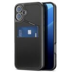 Leather Card Slots iPhone Case | RFID Blocking & Kickstand Black by The Case Factory