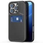 Leather Card Slots iPhone Case | RFID Blocking & Kickstand Black by The Case Factory