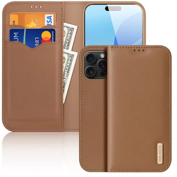 Leather RFID Blocking Wallet iPhone Case Brown by The Case Factory