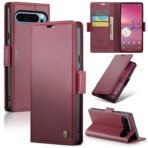 RFID Blocking Card Holder Leather Flip Case For Google Pixel Red by The Case Factory
