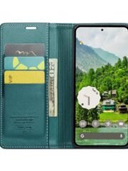 RFID Blocking Card Holder Leather Flip Case For Google Pixel by The Case Factory