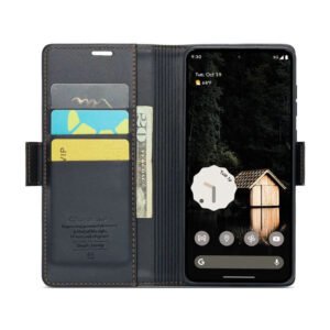 RFID Blocking Card Holder Leather Flip Case For Google Pixel by The Case Factory